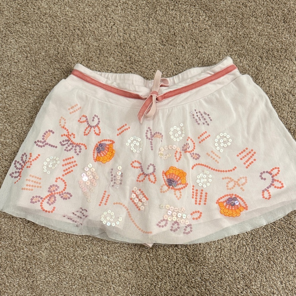 American Girl Light Pink Skirt with built-in shorts, size S (7/8)